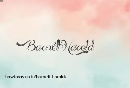Barnett Harold