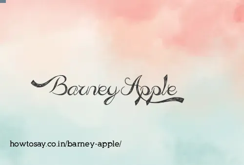 Barney Apple