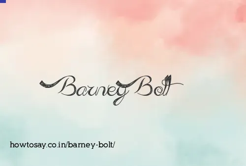 Barney Bolt
