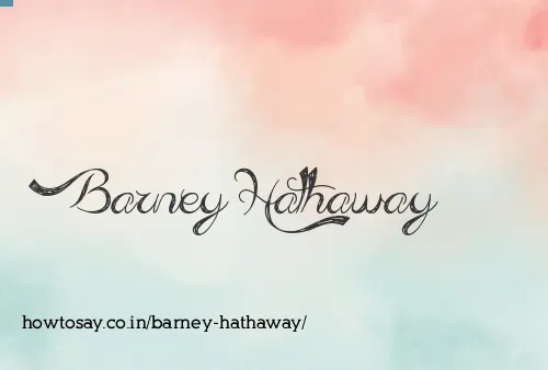 Barney Hathaway