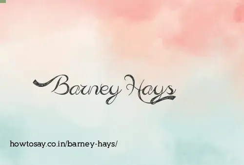 Barney Hays
