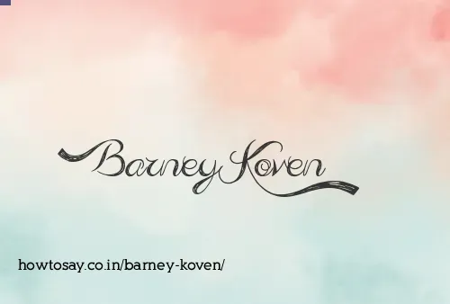 Barney Koven