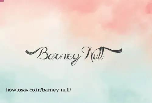 Barney Null