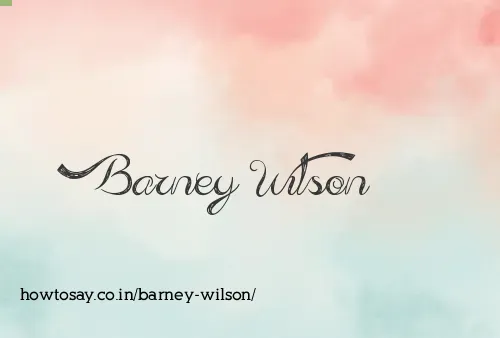 Barney Wilson