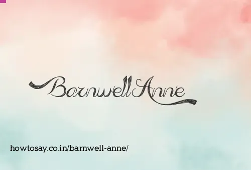 Barnwell Anne