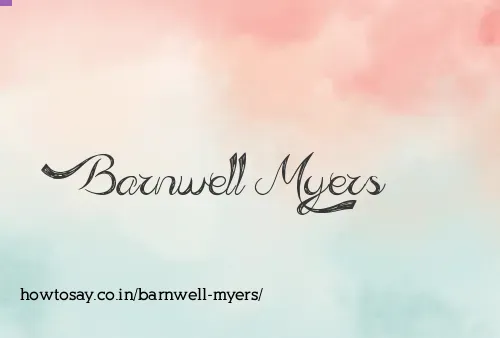 Barnwell Myers