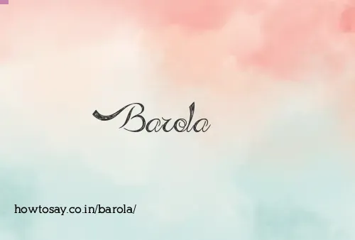 Barola