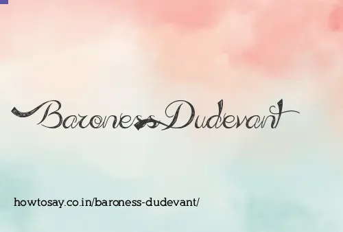 Baroness Dudevant