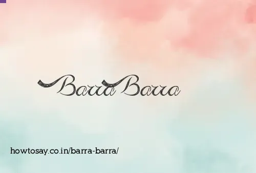 Barra Barra