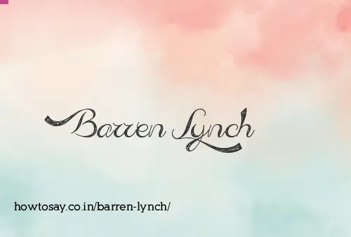 Barren Lynch