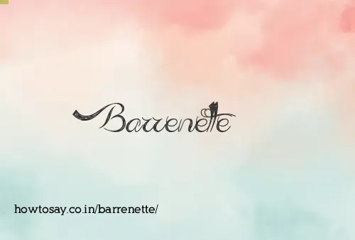 Barrenette