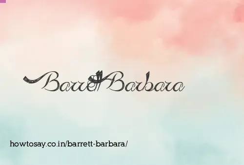 Barrett Barbara