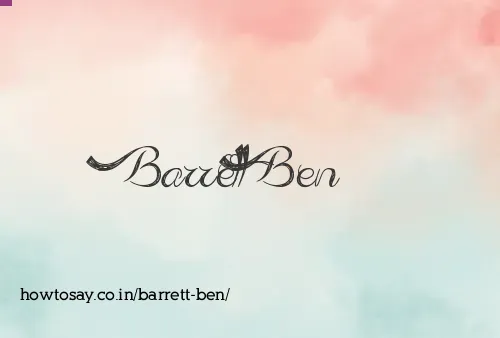 Barrett Ben