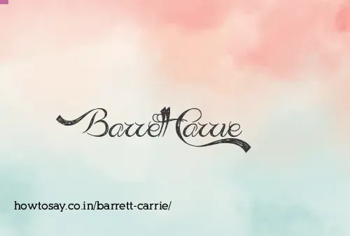 Barrett Carrie