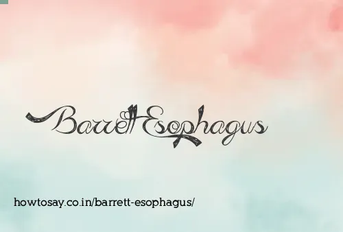 Barrett Esophagus
