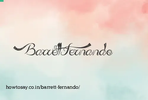 Barrett Fernando