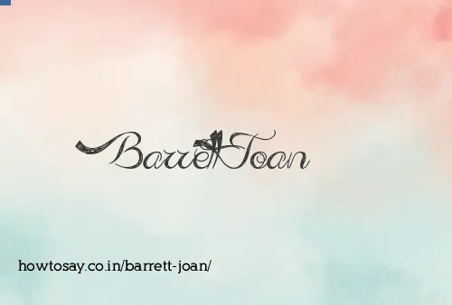 Barrett Joan