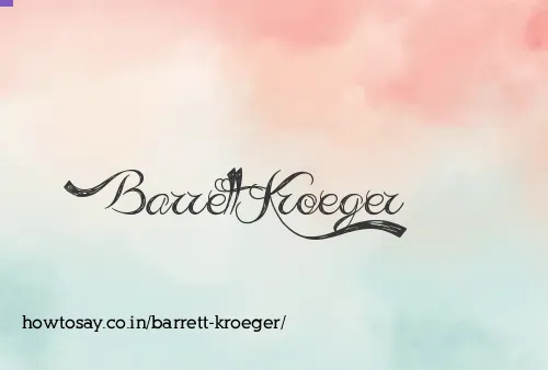 Barrett Kroeger