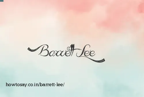 Barrett Lee
