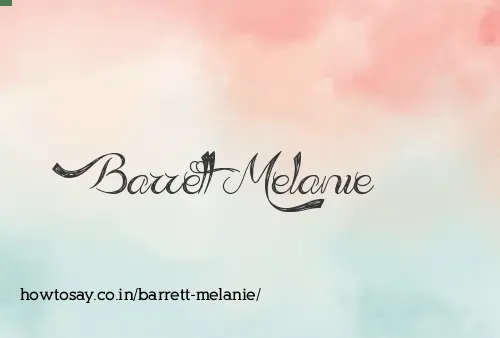 Barrett Melanie