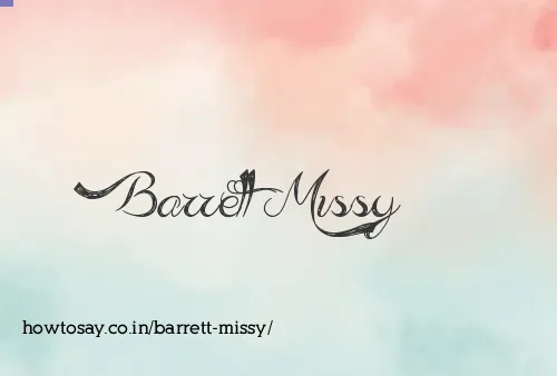 Barrett Missy