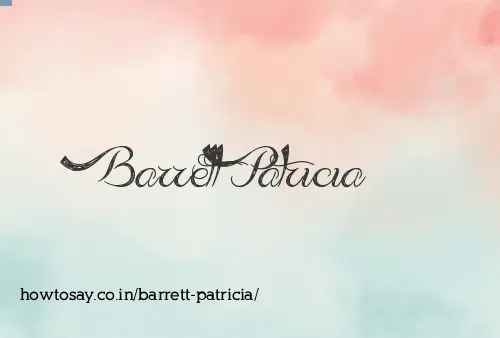 Barrett Patricia