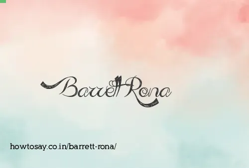 Barrett Rona