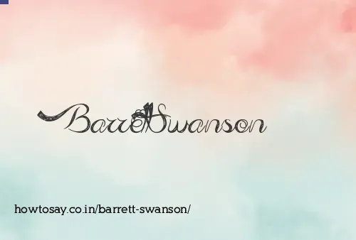 Barrett Swanson