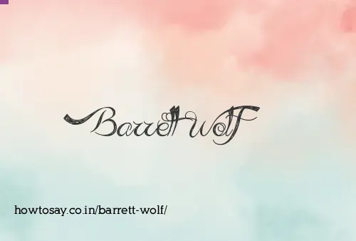 Barrett Wolf