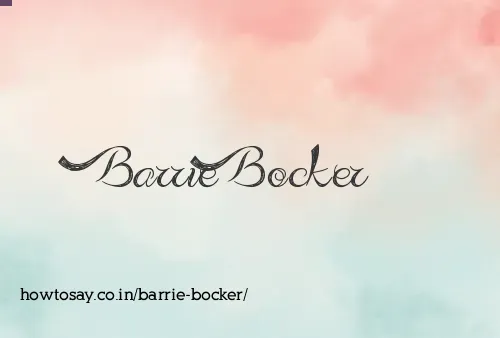Barrie Bocker