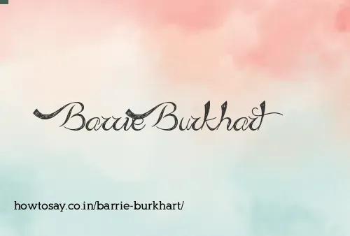 Barrie Burkhart