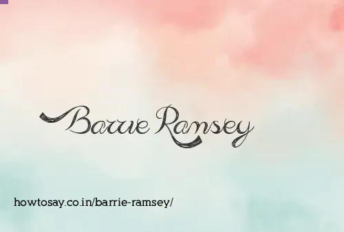 Barrie Ramsey