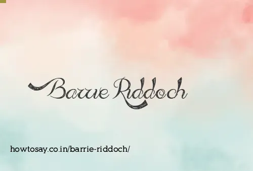Barrie Riddoch