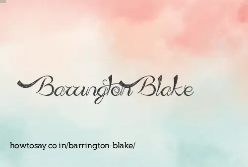 Barrington Blake