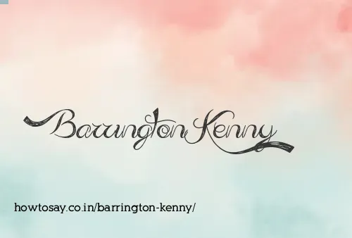 Barrington Kenny