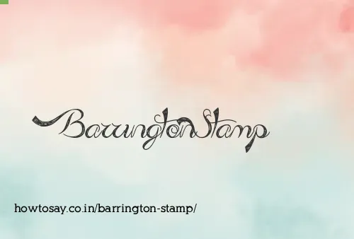 Barrington Stamp