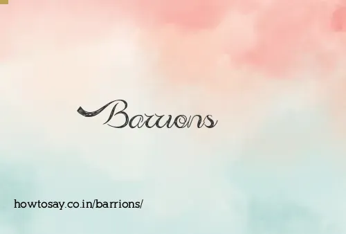 Barrions