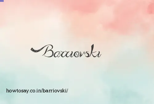 Barriovski