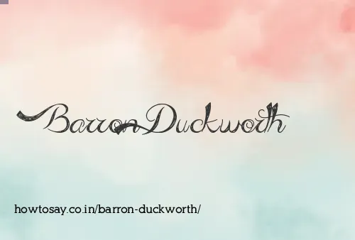 Barron Duckworth