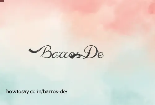 Barros De