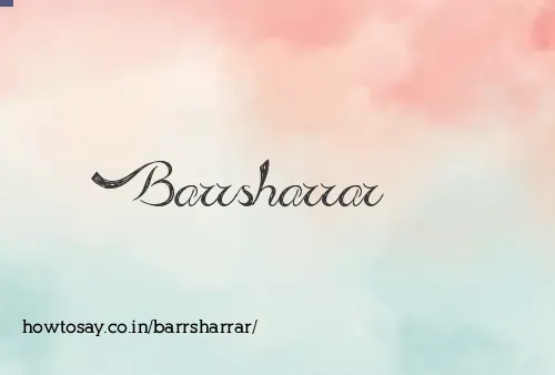 Barrsharrar