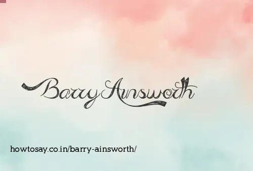 Barry Ainsworth