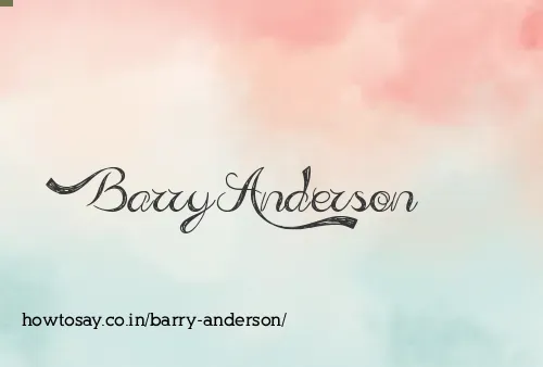Barry Anderson