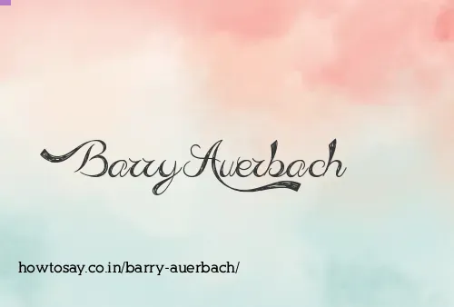 Barry Auerbach