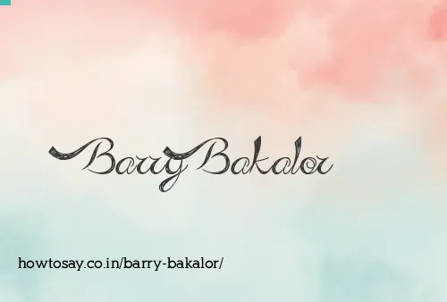 Barry Bakalor