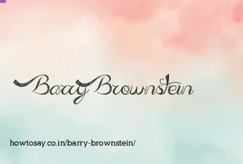 Barry Brownstein
