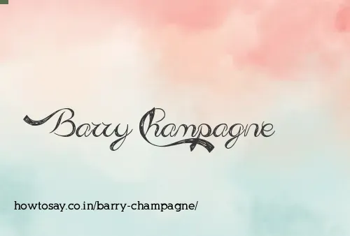 Barry Champagne