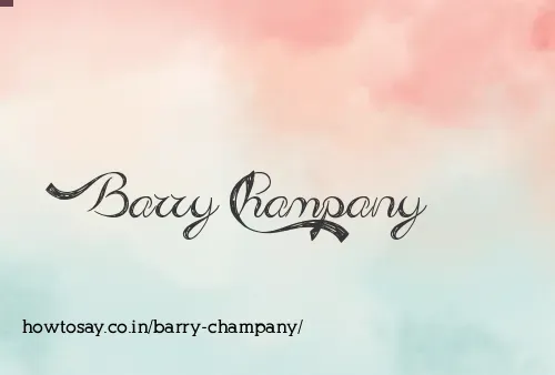 Barry Champany