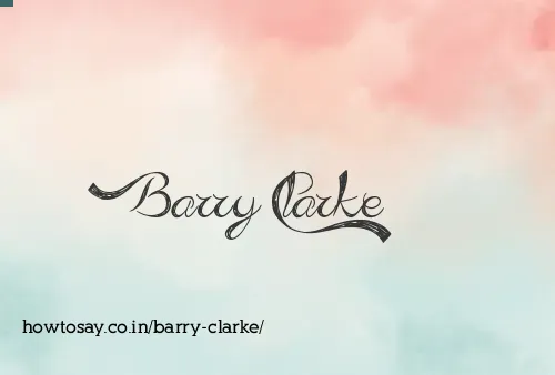 Barry Clarke