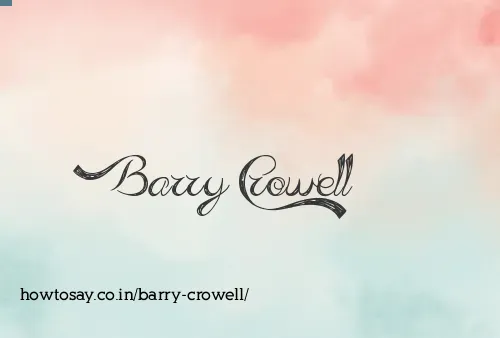Barry Crowell